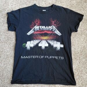 Vintage Metallica Master of Puppets 2007 Black T-Shirt Adult Small